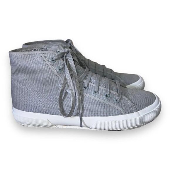 Superga Coto 2795 Cotton Canvas High Tops Grey Women's 9.5 - Picture 4 of 11